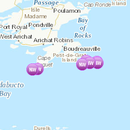 Areas affected by the message