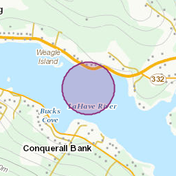 Areas affected by the message