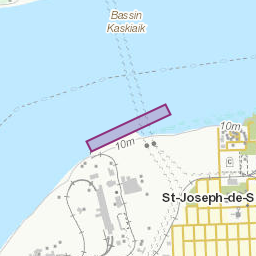 Zones affectées par le message