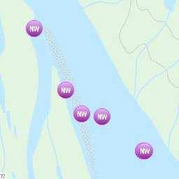 Zones affectées par le message