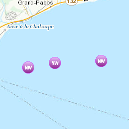 Zones affectées par le message