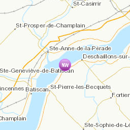 Zones affectées par le message