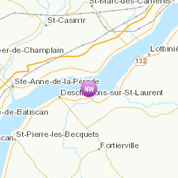 Zones affectées par le message