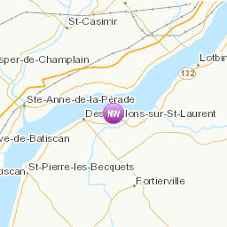 Zones affectées par le message