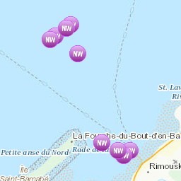 Zones affectées par le message