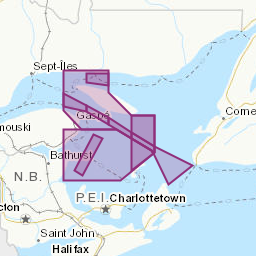 Zones affectées par le message