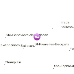 Zones affectées par le message