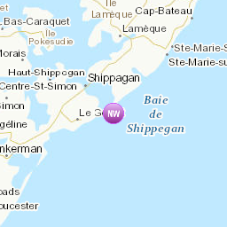 Zones affectées par le message