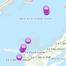 Zones affectées par le message