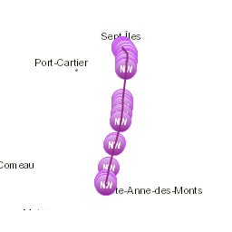 Zones affectées par le message