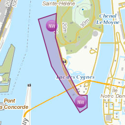 Zones affectées par le message