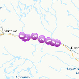 Areas affected by the message