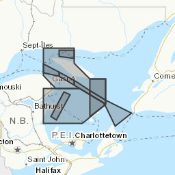 Zones affectées par le message