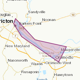 Areas affected by the message