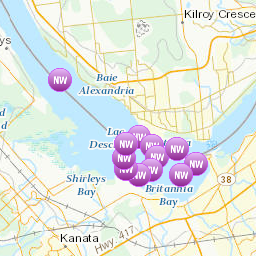 Areas affected by the message