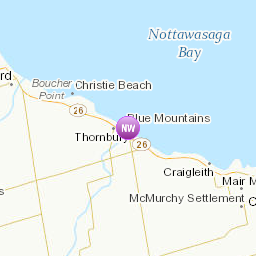 Areas affected by the message