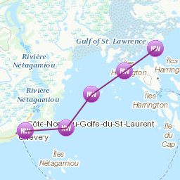 Areas affected by the message