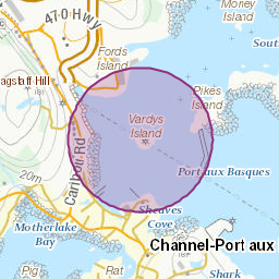 Areas affected by the message