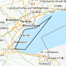 Areas affected by the message