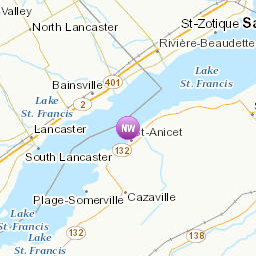 Areas affected by the message